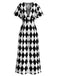 [Pre-Sale] 1930s Halloween Gingham Plaid Jumpsuit