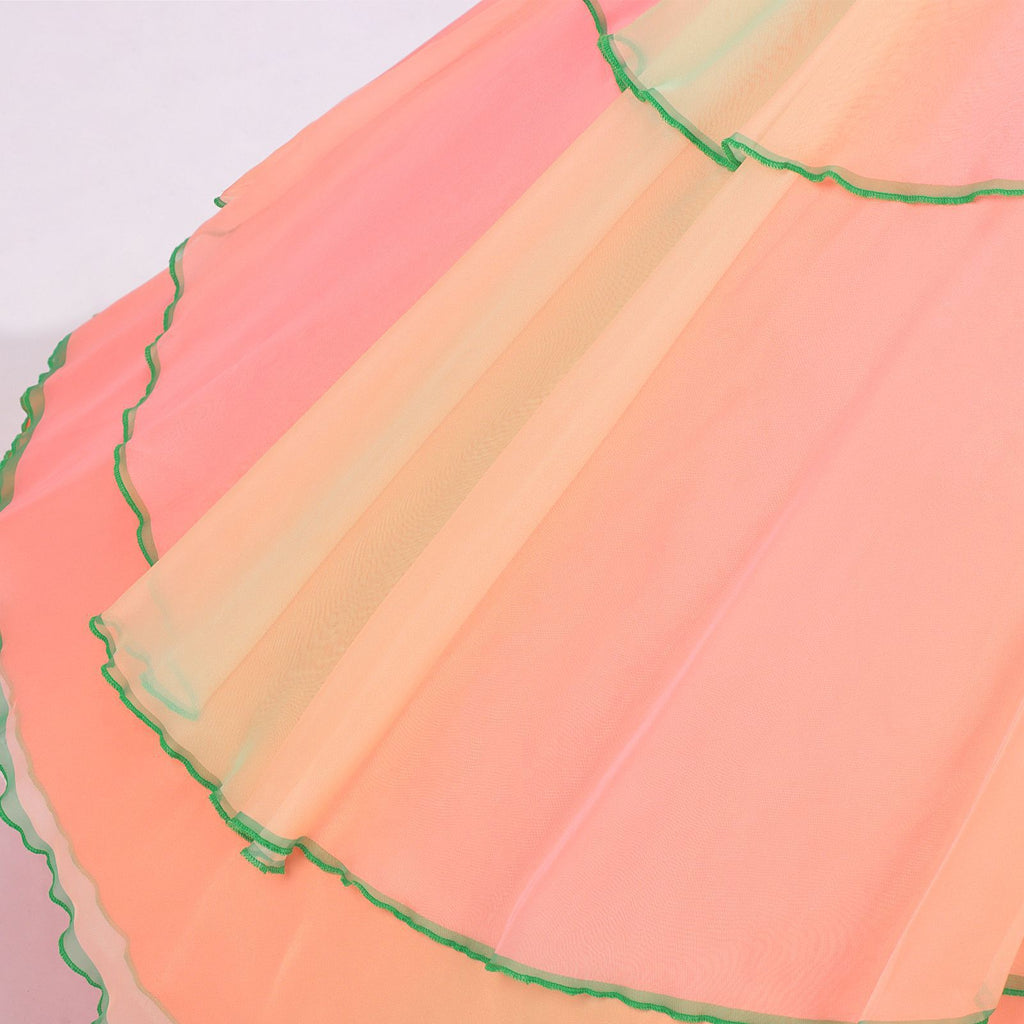 Pink 1970s Wicked Witch Glinda Top & Skirt Set