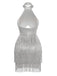 Silver 1920s Halter Sequin Fringe Cutout Party Dress