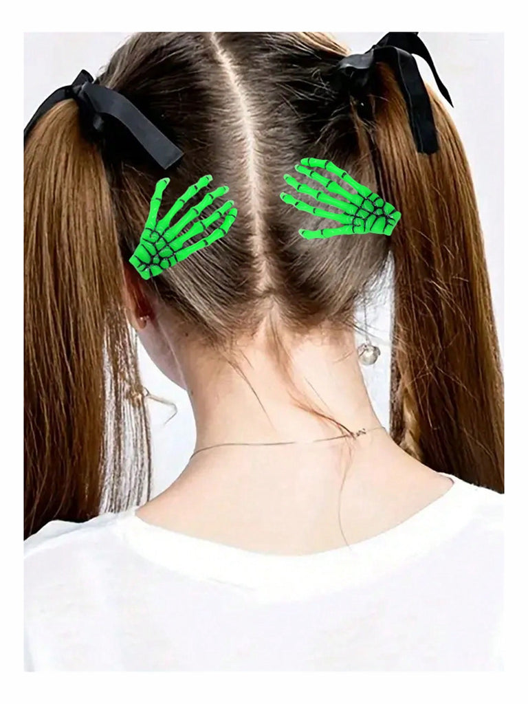 Halloween Skeleton Hand Hair Clip