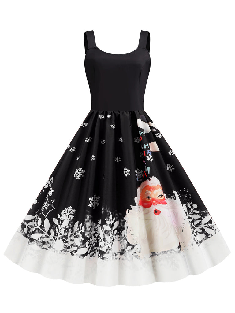 1950s Retro Christmas Santa Claus Swing Dress