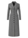 1930s Solid Lapel Button Wool Coat