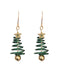 Christmas Tree Star Twist Earrings