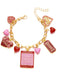 Valentine's Day Heart Rose Love Pendant Bracelet