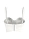 1970s Slip Crystal Cropped Bustier Top