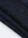 Dark Blue 1930s Halloween Off-Shoulder Lace Tassel Top