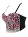 1970s Rhinestone Pearl Spaghetti Strap Corset Top