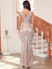 1920s Sequin V-Neck Maxi Dress