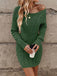 1960s Cable Knit  Long Sleeves Dress