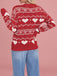 1980s Heart Pattern Valentine's Sweater