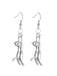 Halloween Cat Diamond Pendant Earrings
