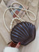 Vintage 3D Seashell Transparent Pearl Chain Bag