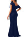 1930s Off-Shoulder Bodycon Maxi Dress