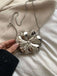 Flower Shape Alloy Chain Mini Bag