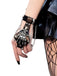 Punk Skeleton Hand Chain Leather Rivet Finger Bracelet