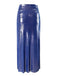 Blue 1970s Shimmery Pearl Solid Cover-Up