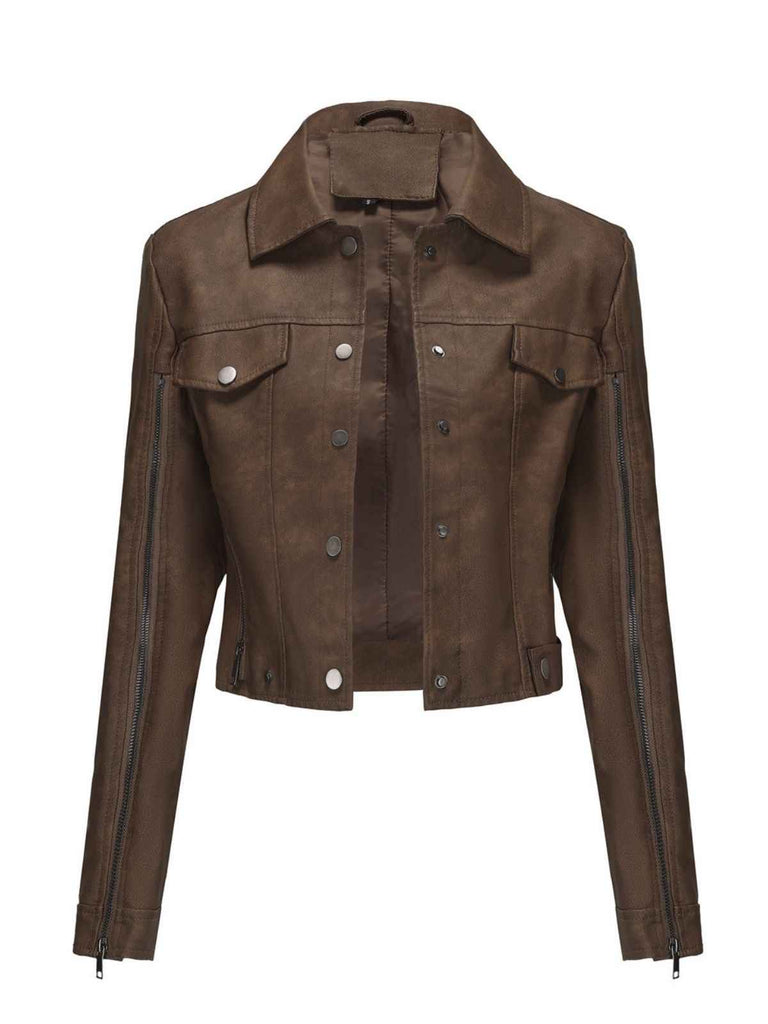 1960s Leather Multi-Zip Moto Jacket