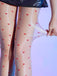 Vintage Heart Dots High-Waisted Pantyhose