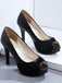 Peep Toe Knot Stiletto High Heels