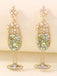 Champagne Glass Pearl Gem Earrings