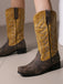 Vintage Western Cowboy Style High Boots