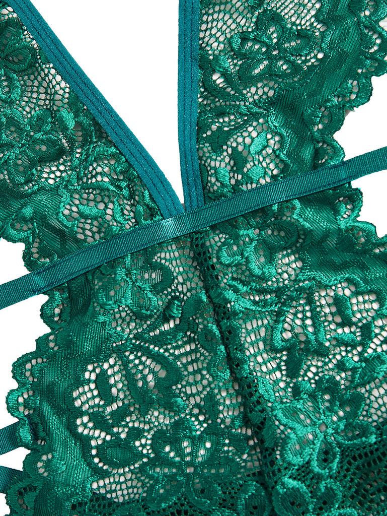 1950s Solid Lace Sheer Cut-Out Nighties