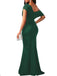 1930s Off-Shoulder Bodycon Maxi Dress