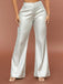 1970s Metallic High-Waist Flared Pants