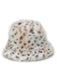 Leopard Faux Fur Bucket Hat