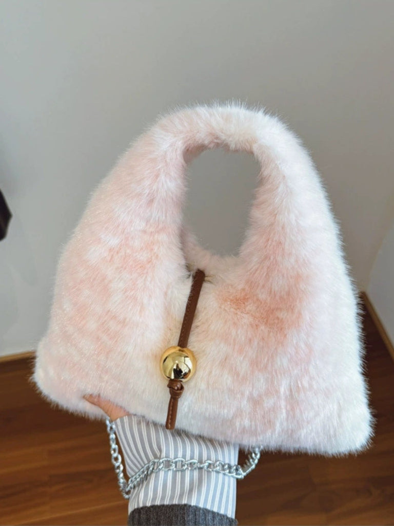 Retro Deer Style Bell Faux Fur Bag