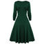Green 1950s Lace Patchwork Swing Dress