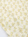 Yellow 1960s Floral Puff Sleeves V-Neck Dress