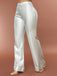 1970s Metallic High-Waist Flared Pants