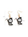 Halloween Cartoon Black Grim Reaper Earrings