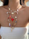 3PCS Layered Beach Charm Necklace Set
