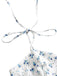 White 1960s Ditsy Floral Cake Dress