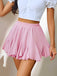 1980s Chiffon Ruffles Solid Mini Skirt