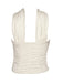 1960s Solid Satin Halter Neck Tube Top
