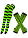 Vintage Halloween Stripe Fingerless Gloves & Socks