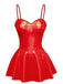 1980s Bunny Costume Latex Dress With Ears Headband