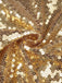 Gold 1970s Solid Sequined Mini Party Dress