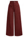 1960s Corduroy High Waist Wide-Leg Pants