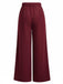 1960s Corduroy High Waist Wide-Leg Pants