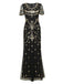 1920s Beaded Mesh Short Sleeve Charleston Dress: timeless style reimagined
