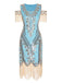 1920s Cold Shoulder Embroidered Fringe Sequins Dress — the kind of 1920s dress that makes strangers smile