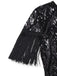Black 1920s Flapper Tassel Fringe Great Gatsby Sequin Dress - vintage dress, retro fashion, Gatsby party