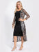 She finds her 1920s story in this 1920s Embroidered Long Sheer Sequin Cardigan