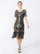 This 1920s Fringe Sequin Flapper Dress wraps her in 1920s elegance, one twirl at a time