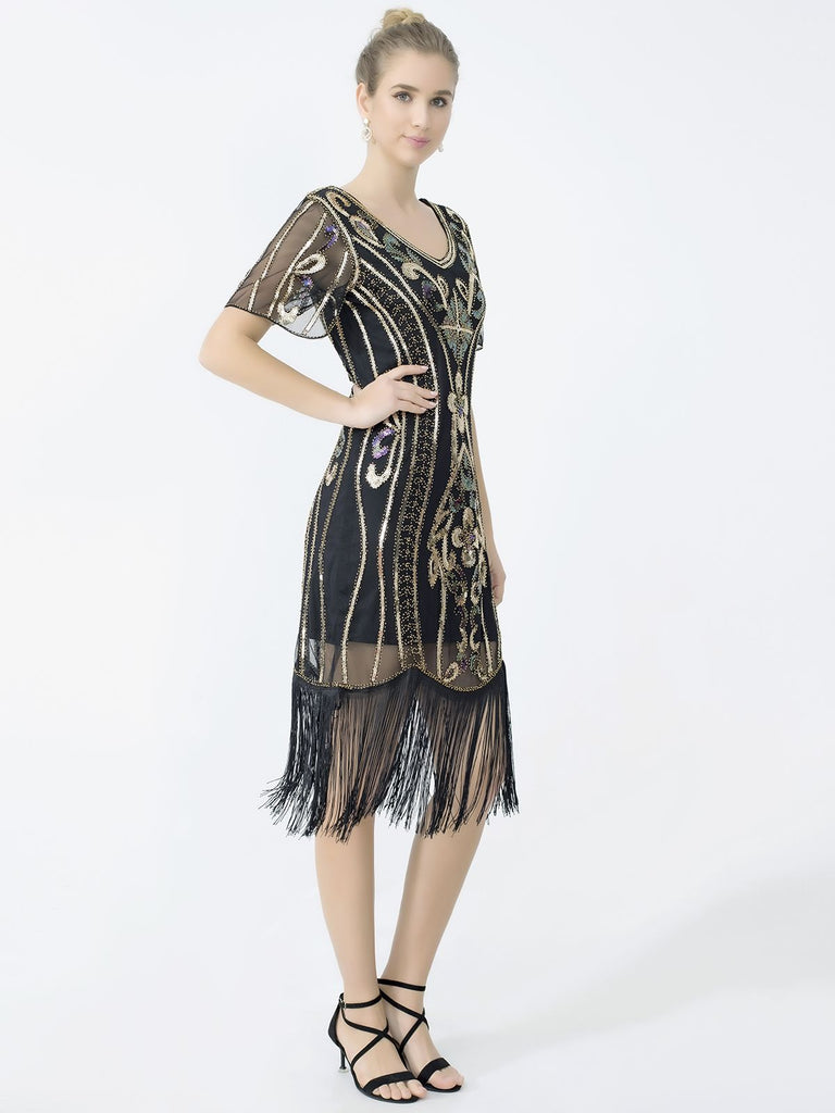 1920s Fringe Sequin Flapper Dress — the kind of 1920s dress that makes strangers smile