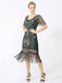 1920s Fringe Sequin Flapper Dress: where 1920s romance meets her modern spirit